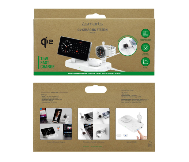 4smarts Stacja ładująca Qi2 do urządzeń Samsung 3w1 Quick Charge 2.0 541368 - 1351054 - zdjęcie 2